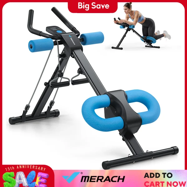 Ab Machine Adjustable  Knee Protection