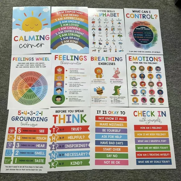 12 Calming Corner Posters