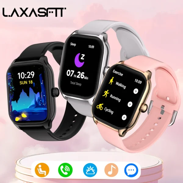 Women Sports Fitness Watch Health Monitoring Men Smart Watch Ladies Bracelet