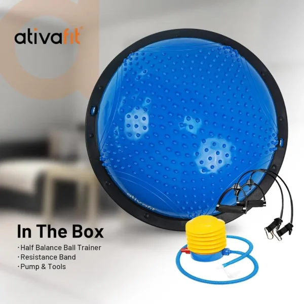 Inflatable Yoga Ball for Home Gym Workouts Core Strength Fitness