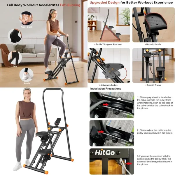 Full-Body Cardio Home Gym Equipment: Adjustable